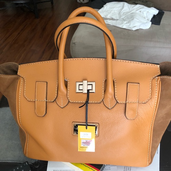 Omia leather Satchel! Brand New $1190 retail - Picture 5 of 8